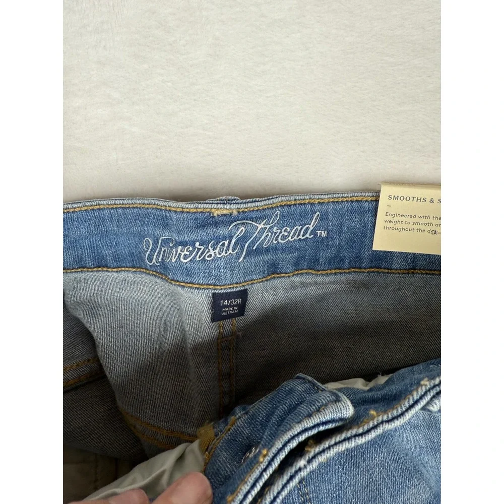 Universal Thread‎ Womens Jeans Size 14 Factory Distressed High Rise Skinny NWT